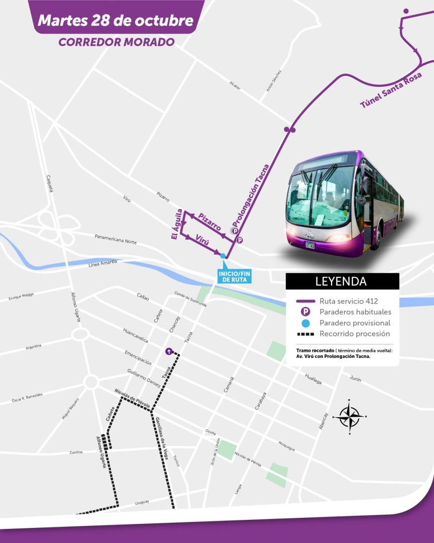 Ruta del Corredor Morado