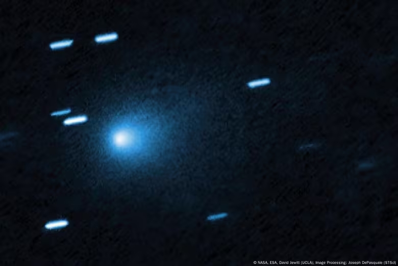 Imagen del cometa interestelar 3I/ATLAS tomada por el Telescopio Espacial Hubble