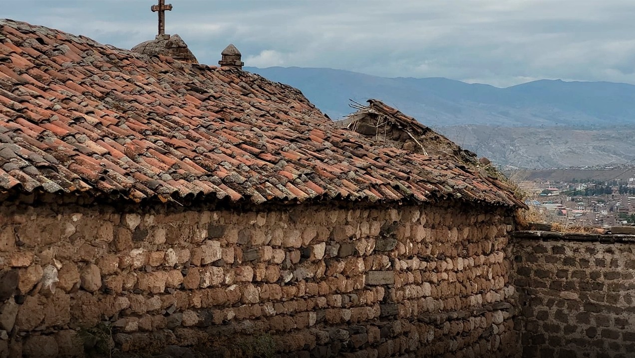 Techo caído del templo de Belén.