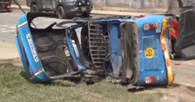 Accidente en el Callao deja 10 heridos