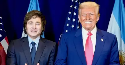 Javier Milei junto a Donald Trump.