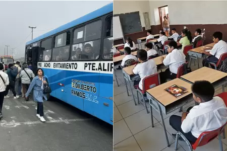 Clases escolares se realizan con normalidad en Lima pese a paro de transportes.