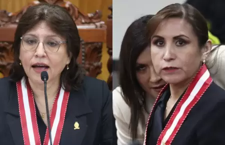 Delia Espinoza y Patricia Benavides