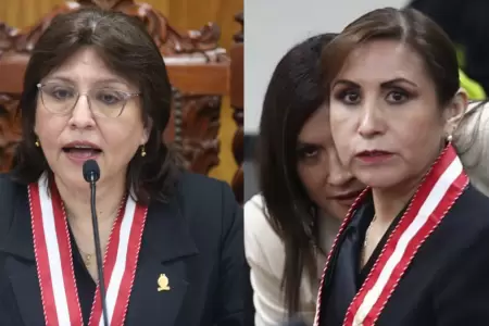Delia Espinoza y Patricia Benavides