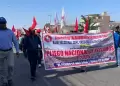 Tacna: Trabajadores de construccin civil se movilizan para exigir mejores salarios, condiciones laborales y seguridad