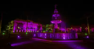 La Plaza de Armas se iluminar en homenaje al Seor de los Milagros.