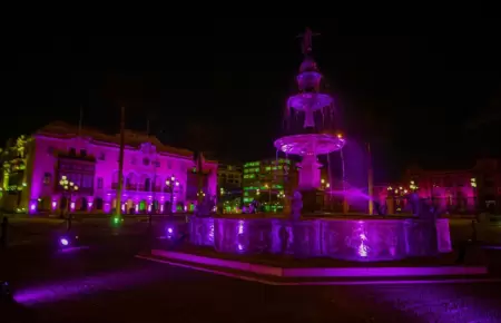 La Plaza de Armas se iluminar en homenaje al Seor de los Milagros.