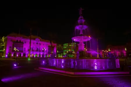 La Plaza de Armas se iluminar en homenaje al Seor de los Milagros.