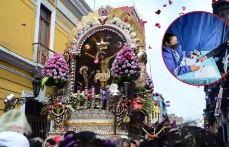 INDECI recomienda a los fieles durante la procesin del Sr. de los Milagros.