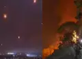 China: Show de fuegos artificiales con drones se sale de control y causa incendio