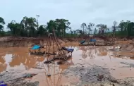 Ms de 60 efectivos desarticulan infraestructura de mineros ilegales en la Amazona peruana
