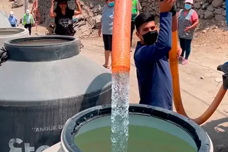 Corte de agua en Lima.