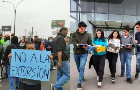 Universidades e institutos anuncian suspensin de clases por paro.
