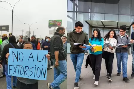 Universidades e institutos anuncian suspensin de clases por paro.