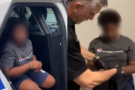 Menor detenido en Estados Unidos por amenaza de balacera.