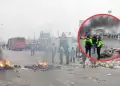 Paro de transportistas: Manifestantes queman llantas y bloquean avenida Tpac Amaru