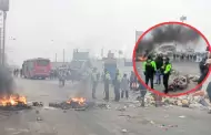 Paro de transportistas: Manifestantes queman llantas y bloquean avenida Tpac Amaru