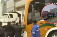Tensin en SJL: Transportistas bloquean avenidas principales y obligan a pasajeros a bajar de los buses