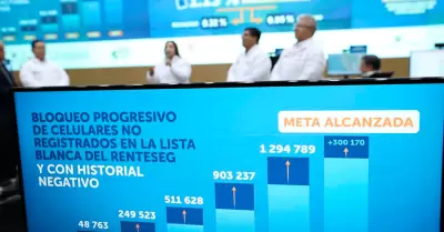 Presentan resultados del plan de bloqueo de celulares.