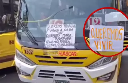 SJL: Transportistas bloquean avenida Prceres de la Independencia