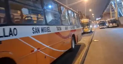 Transportistas continuan bloqueando avenida de SJL pese a levantamiento de paral