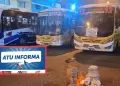 Corredor morado desva su ruta por bloqueos de transportistas en San Juan de Lurigancho