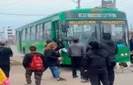 Grupo de transportistas pinchan llanta de bus de la empresa 'Los Loritos': "La seguridad es primero"