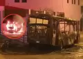 Santa Anita: Bus de lnea 'la 40' es incendiado tras levantamiento de paro de transportistas