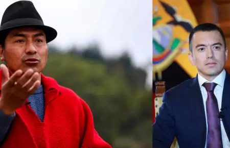 Lenidas Iza acusa a Daniel Noboa de dividir al movimiento indgena