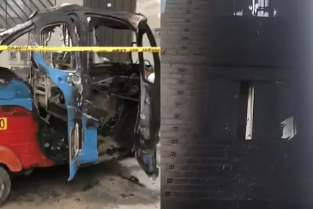 Sujetos queman dos mototaxis en San Martn de Porres