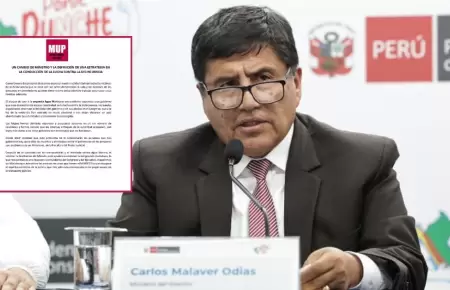 MYPES piden destitucin de Carlos Malaver en el Mininter.