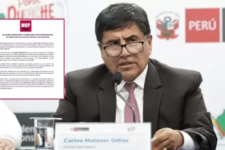 MYPES piden destitucin de Carlos Malaver en el Mininter.