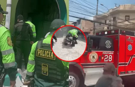 Techo de la comisara de Surquillo colapsa
