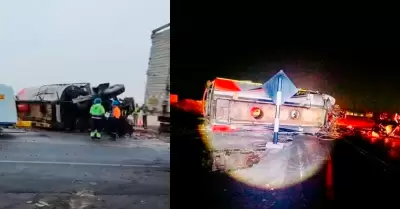 Accidente férreo en Arequipa.