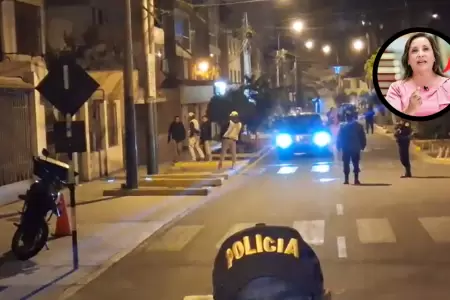 Presencia de camioneta con lunas polarizadas cerca a vivienda de Boluarte genera