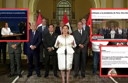 Prensa internacional cubre vacancia contra Dina