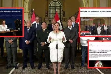 Prensa internacional cubre vacancia contra Dina