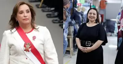 Dina Boluarte / Susana Saldaña.