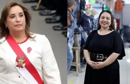 Dina Boluarte / Susana Saldaa.