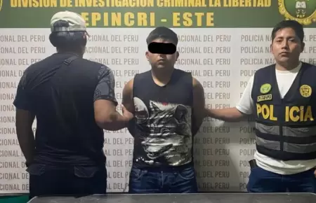 Cay extorsionador de 18 aos conocido como 'Chato' en Trujillo.