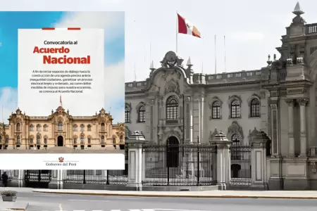 Gobierno convoca a un Acuerdo Nacional para disear agenda contra inseguridad