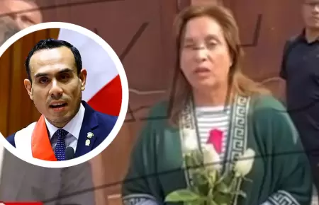 Dina Boluarte envi buenos deseos a Jos Jer tras asumir como presidente.