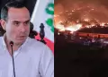 Presidente Jos Jer anuncia accin inmediata para atender incendio en Pamplona Alta: "No estn solos"