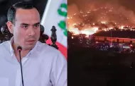 Presidente Jos Jer anuncia accin inmediata para atender incendio en Pamplona Alta: "No estn solos"