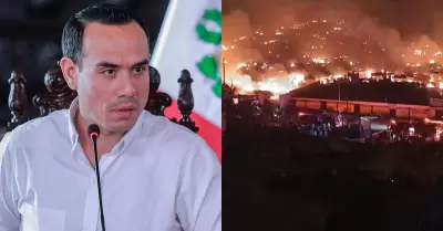Jos Jer anunci acciones inmediatas para atender incendio en Pamplona Alta.