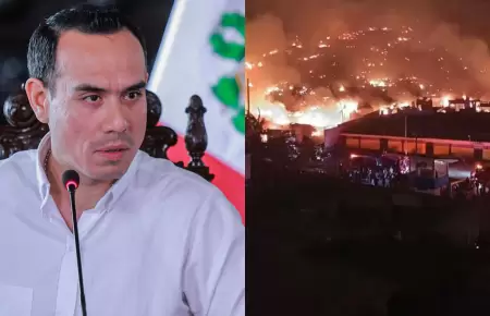Jos Jer anunci acciones inmediatas para atender incendio en Pamplona Alta.