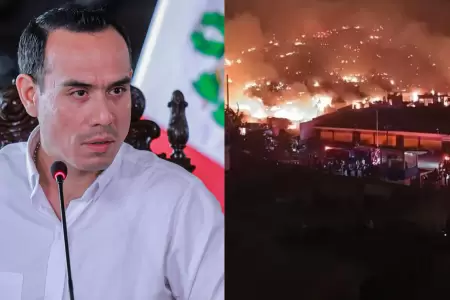 Jos Jer anunci acciones inmediatas para atender incendio en Pamplona Alta.