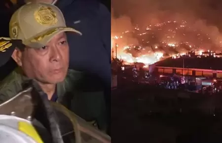 Eduardo Arana anunci helicptero para extinguir incendio en Pamplona Alta.