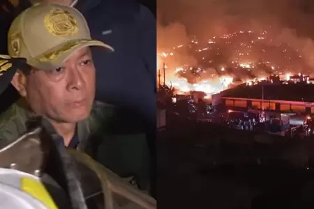 Eduardo Arana anunci helicptero para extinguir incendio en Pamplona Alta.