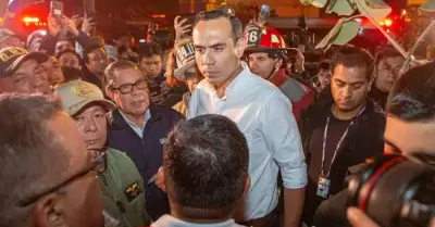 Jos Jer asegur que hablar con el ejemplo tras asistir a incendio en SJM.